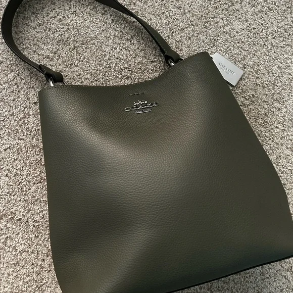 COACH Mollie Town Olive Bucket Bag - Picture 5 of 13